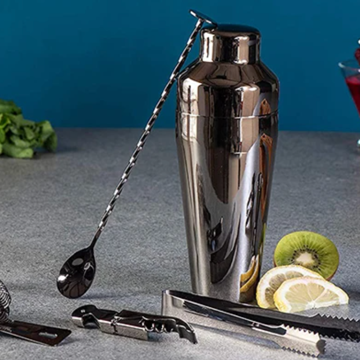 Carvallo – Lyxig Metallisk Bar Set för Stiliga Cocktails