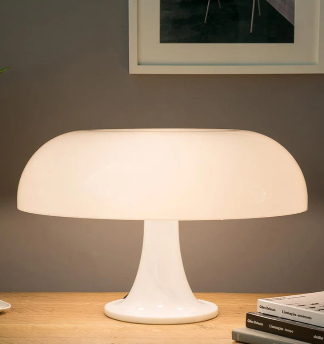 Modern Designer LED Mushroom Table Lamp – Minimalistic for Bedroom &amp; Living Room