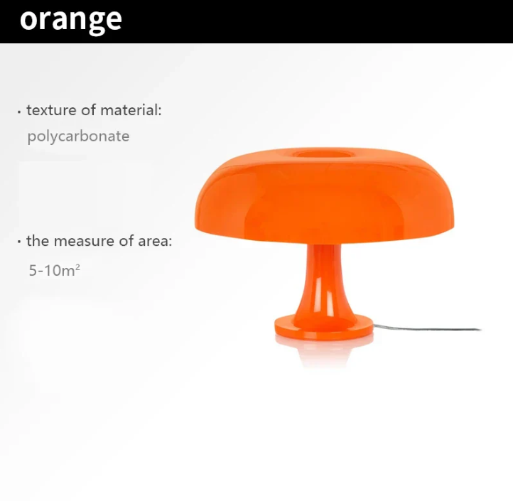 Modern Designer LED Mushroom Table Lamp – Minimalistic for Bedroom &amp; Living Room