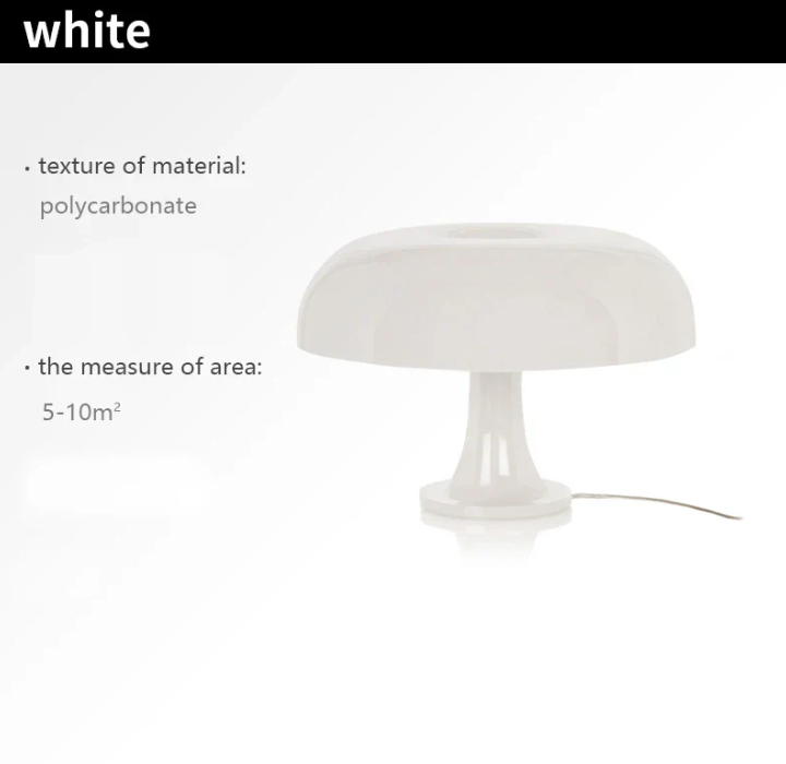 Modern Designer LED Mushroom Table Lamp – Minimalistic for Bedroom &amp; Living Room