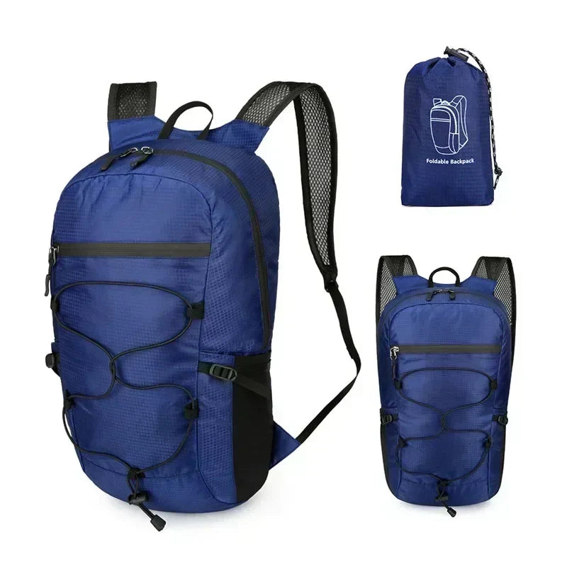 Carvallo PackLite 20 L | Ultralätt &amp; Vattentät | Fällbar för resor &amp; vandring