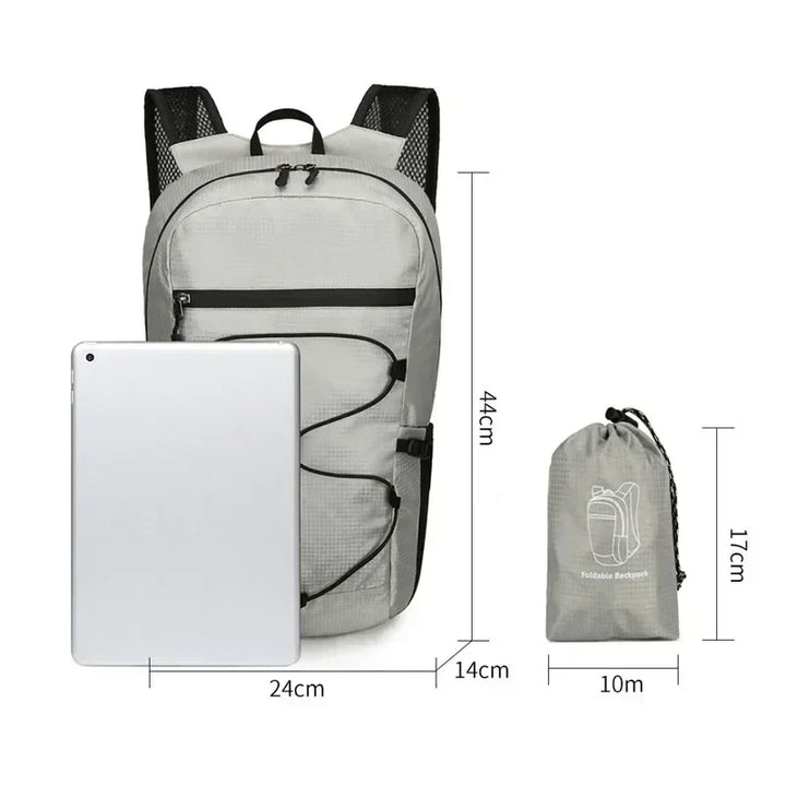 Carvallo PackLite 20 L | Ultralätt &amp; Vattentät | Fällbar för resor &amp; vandring