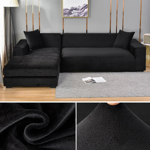 Carvallo - Elastisk sofföverdrag i sammet som sparar dina pengar