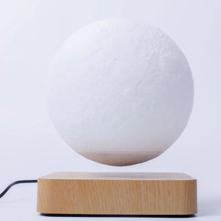 LunaGlow Månlampa – Svävande 3D LED Lampa med Magnetisk Levitationsdesign