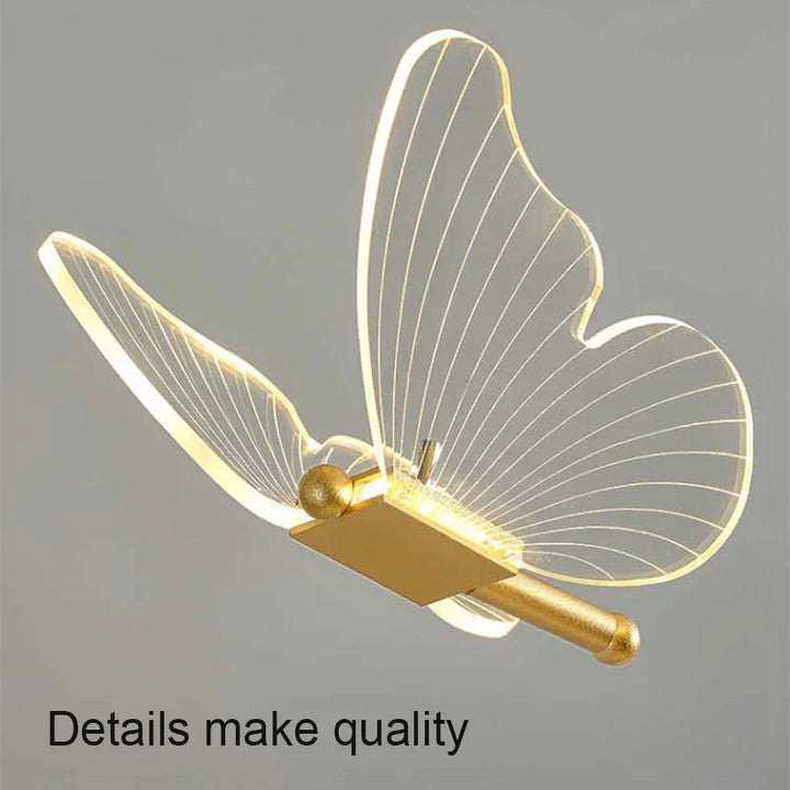 Carvallo Bordslampa Lunavia | 3 Ljuskällor | Fjärilsdesign | Akryl &amp; Guld | 6 W