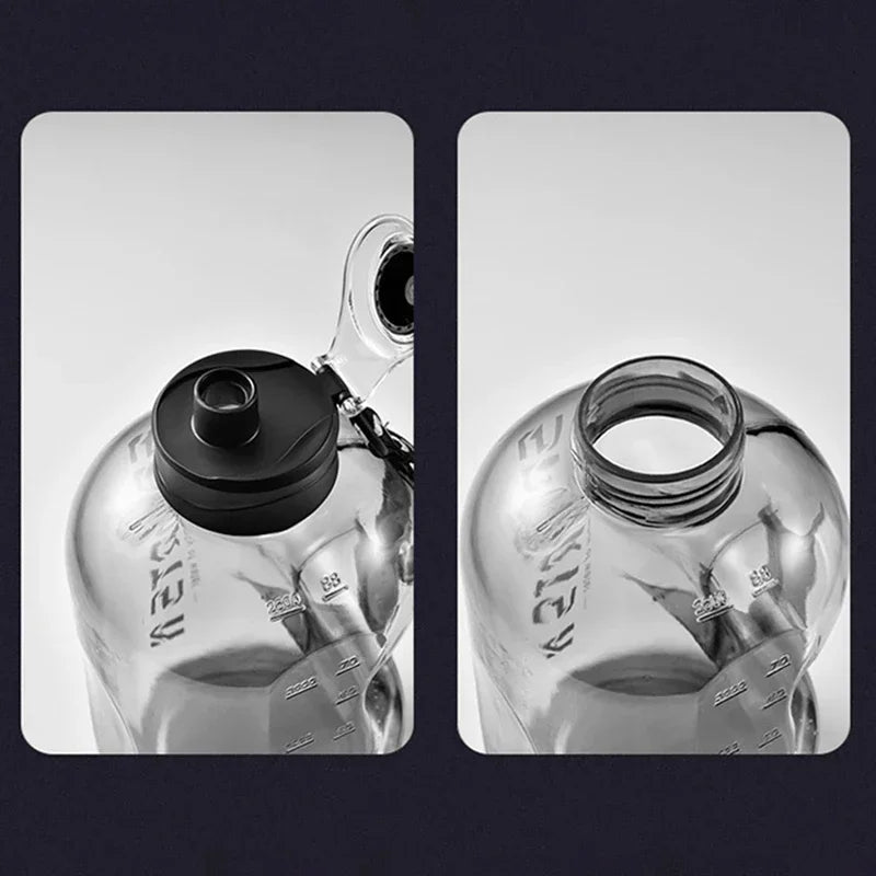 Carvallo Drickflaska 1,7 L / 2,7 L | Läcksäker &amp; BPA-fri | Stor kapacitet | För Sport, Fitness &amp; Utomhus