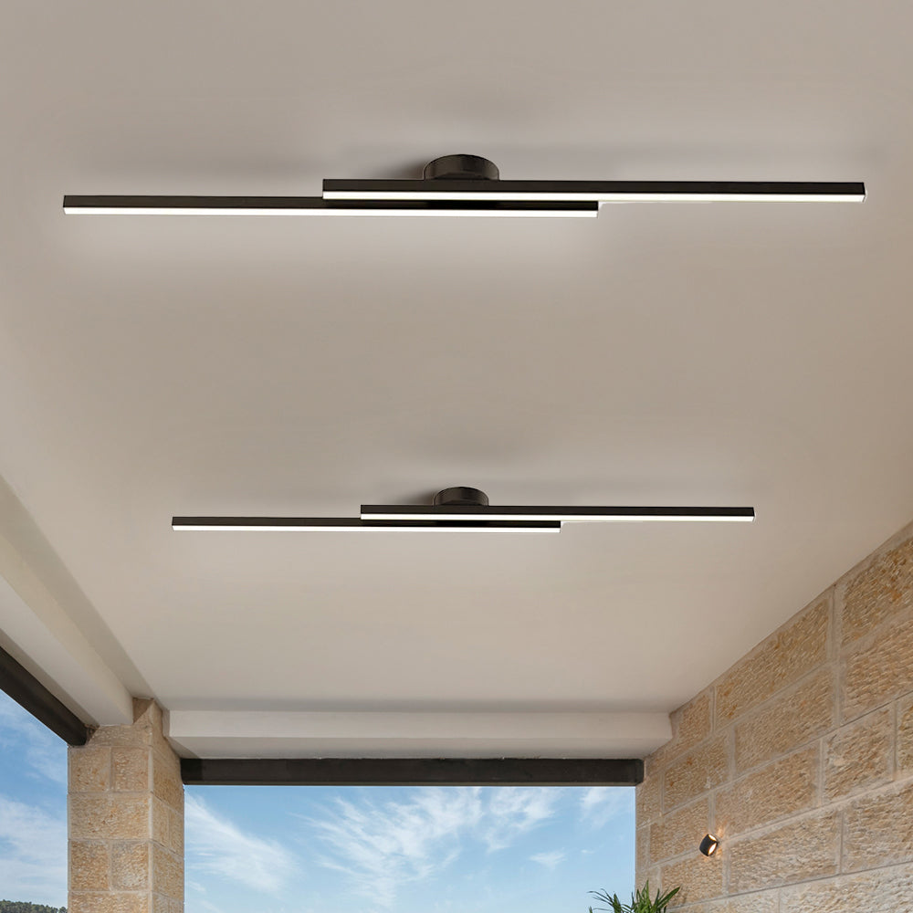 Aluminium LED Taklampa | Modern Minimalist Semi-Flush Mount för Vardagsrum Sovrum | Brick by Brick