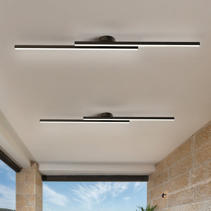 Aluminium LED Taklampa | Modern Minimalist Semi-Flush Mount för Vardagsrum Sovrum | Brick by Brick