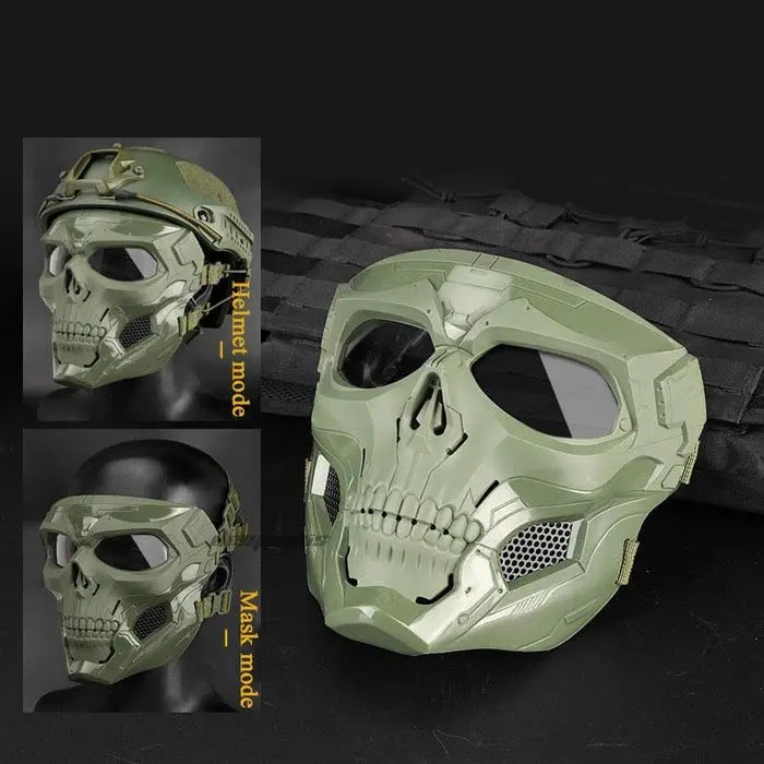 Taktisk ansiktsmask för airsoft och paintball - Andningsbar skyddsutrustning för utomhusstrider