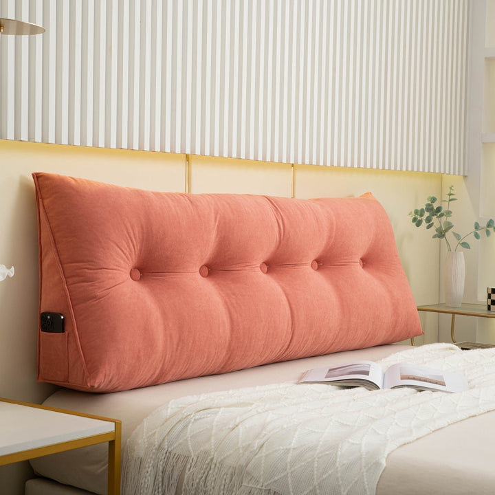 RoyaleGlow Lyxig Wedge Kudde - Ergonomiskt Stöd för Säng &amp; Soffa
