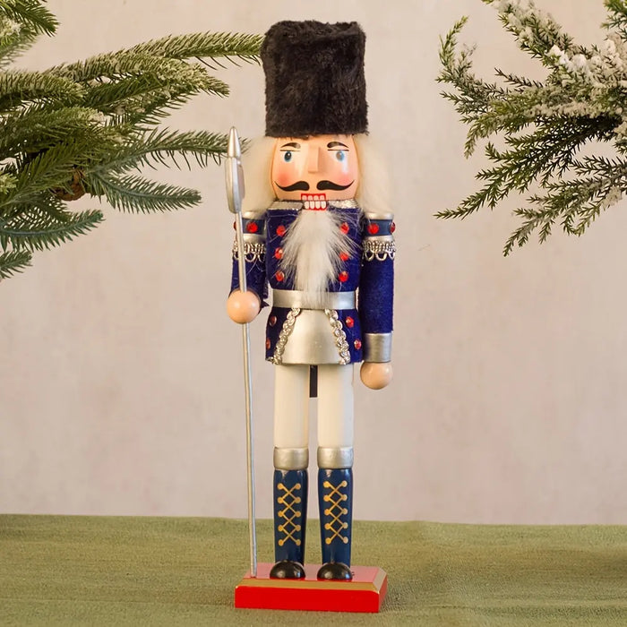 NutcrackerJoy - Trä Nötknackaren soldat figur för tidlös julskärm