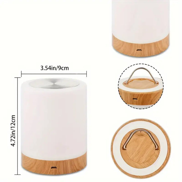 Dimbar LED nattljus med modern design och färgbyte