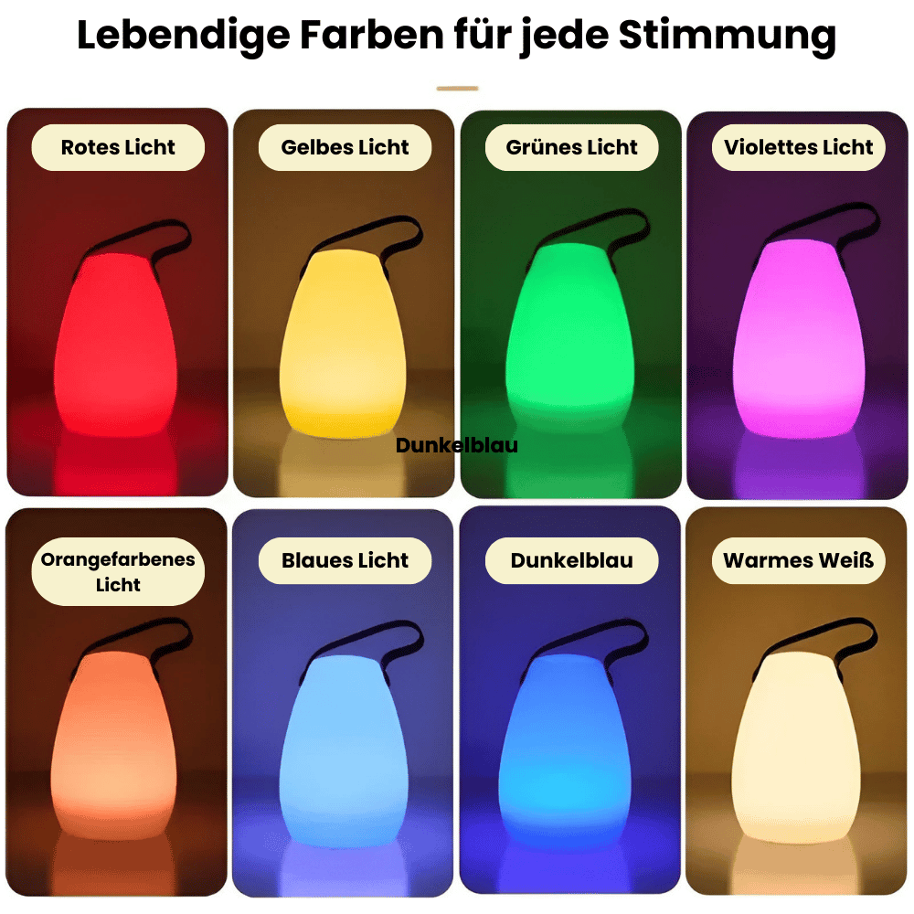 Trådlamp LED-bordslampa – Bärbar &amp; Vattentålig med fjärrkontroll | För trädgård, balkong &amp; vardagsrum