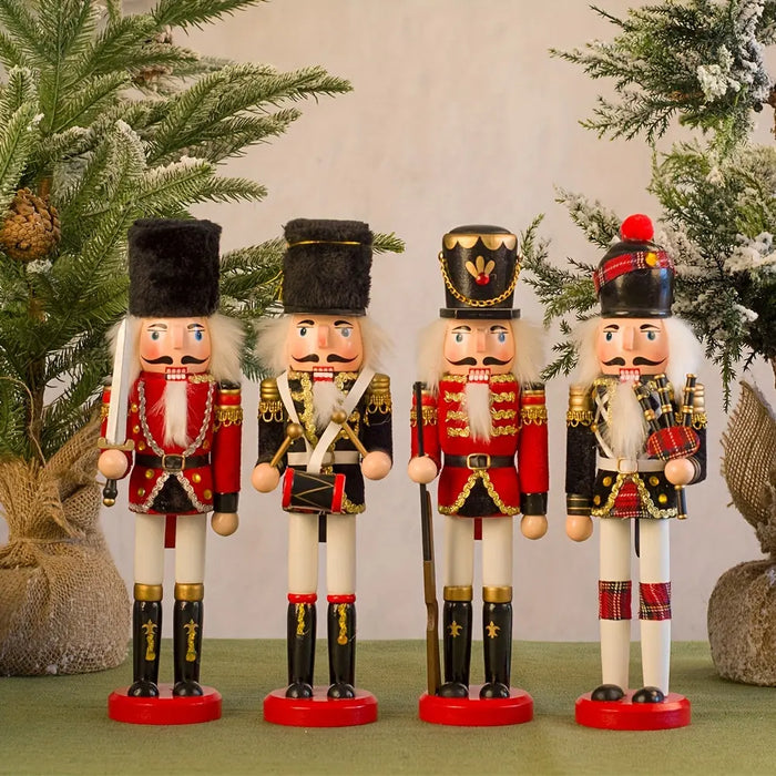 NutcrackerJoy - Trä Nötknackaren soldat figur för tidlös julskärm