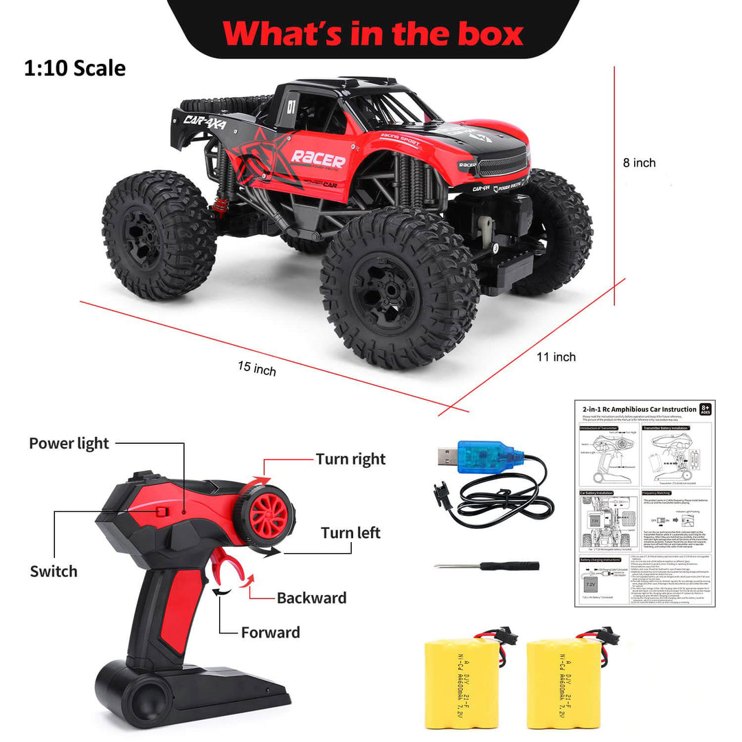 Fjärrkontroll Vattentät Off-Road Bil Leksak