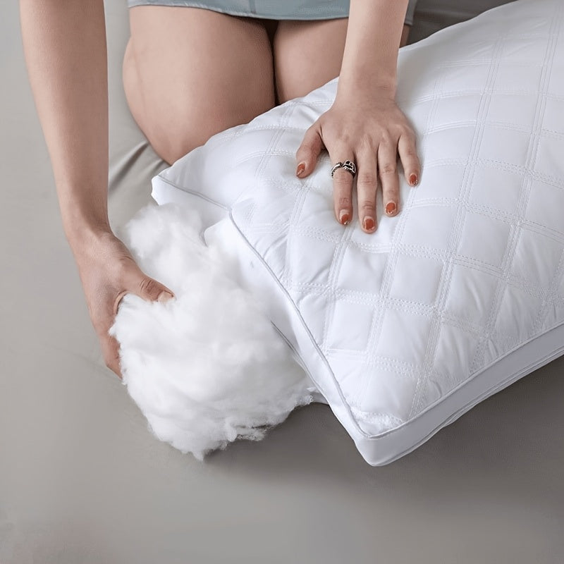 Sovkomfortset - 2 hypoallergena 3D-kuddar för hotellkvalitet sömn