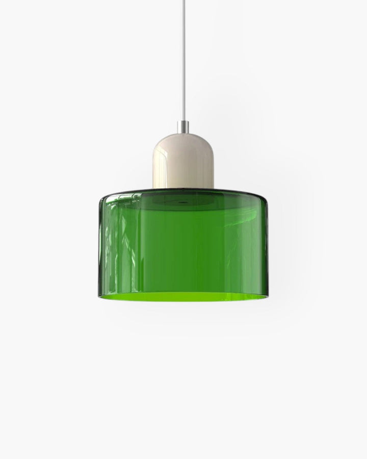 Formiva Pendel Lampa | Retro Modern Glas Skärm | Ambient E26 Belysning | Hårdkopplad Takarmatur
