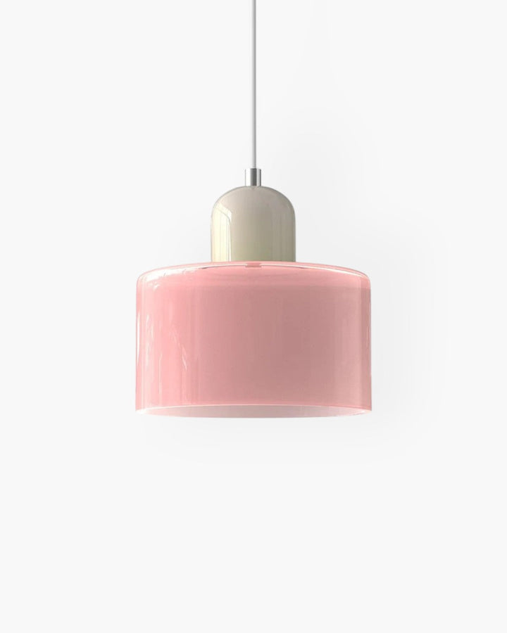 Formiva Pendel Lampa | Retro Modern Glas Skärm | Ambient E26 Belysning | Hårdkopplad Takarmatur