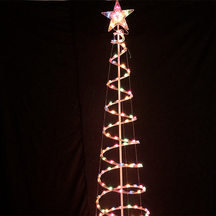 Trivhem LED-spiralgran 180 cm med stjärna i toppen