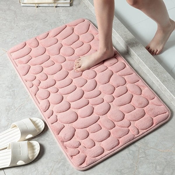 Kobblestone Prägad Badrumsmatta