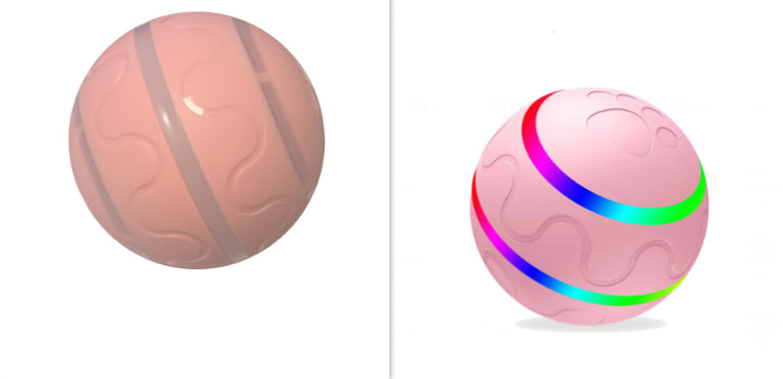 Kattboll som rullar själv med USB-laddning, silikon och ABS