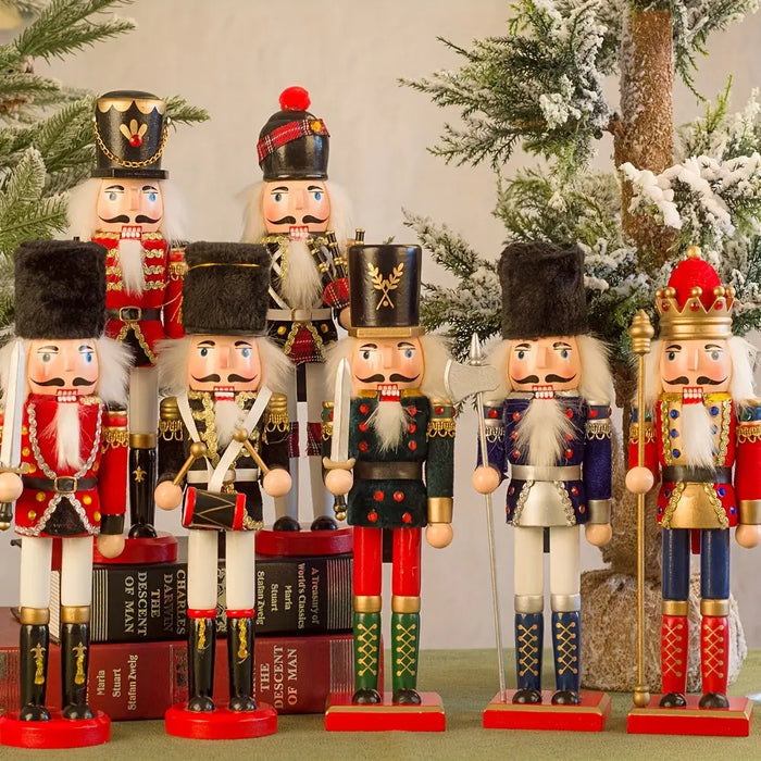 NutcrackerJoy - Trä Nötknackaren soldat figur för tidlös julskärm