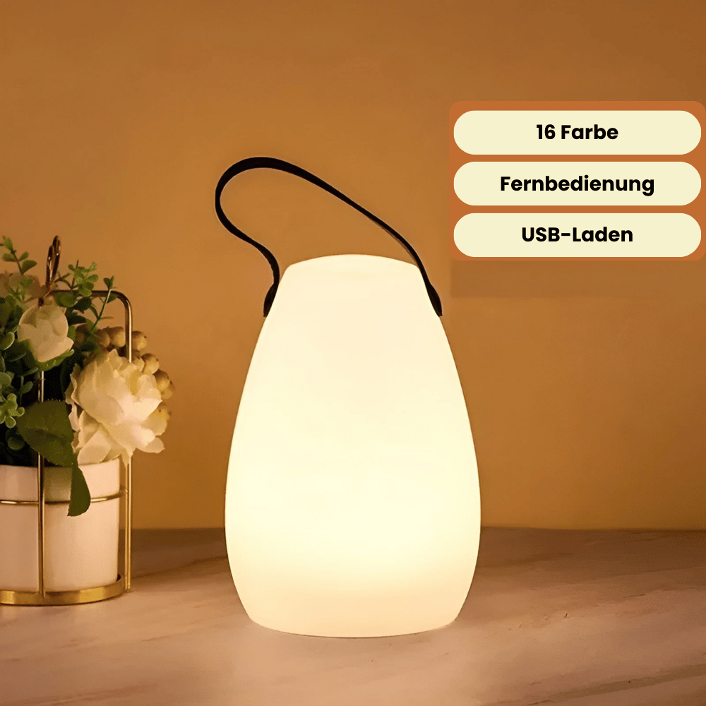 Trådlamp LED-bordslampa – Bärbar &amp; Vattentålig med fjärrkontroll | För trädgård, balkong &amp; vardagsrum