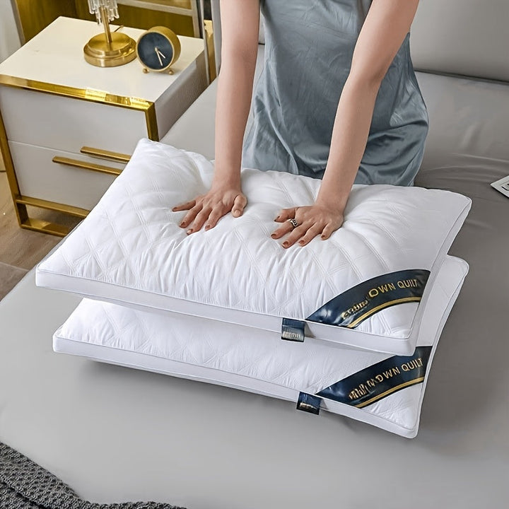 Sovkomfortset - 2 hypoallergena 3D-kuddar för hotellkvalitet sömn
