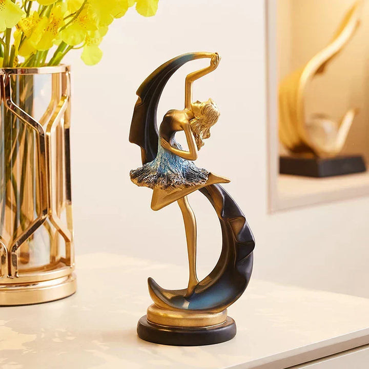 Caran d’Artis | Kreativ Dansande Flicka Skulptur för Elegant Heminredning
