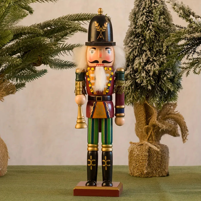NutcrackerJoy - Trä Nötknackaren soldat figur för tidlös julskärm
