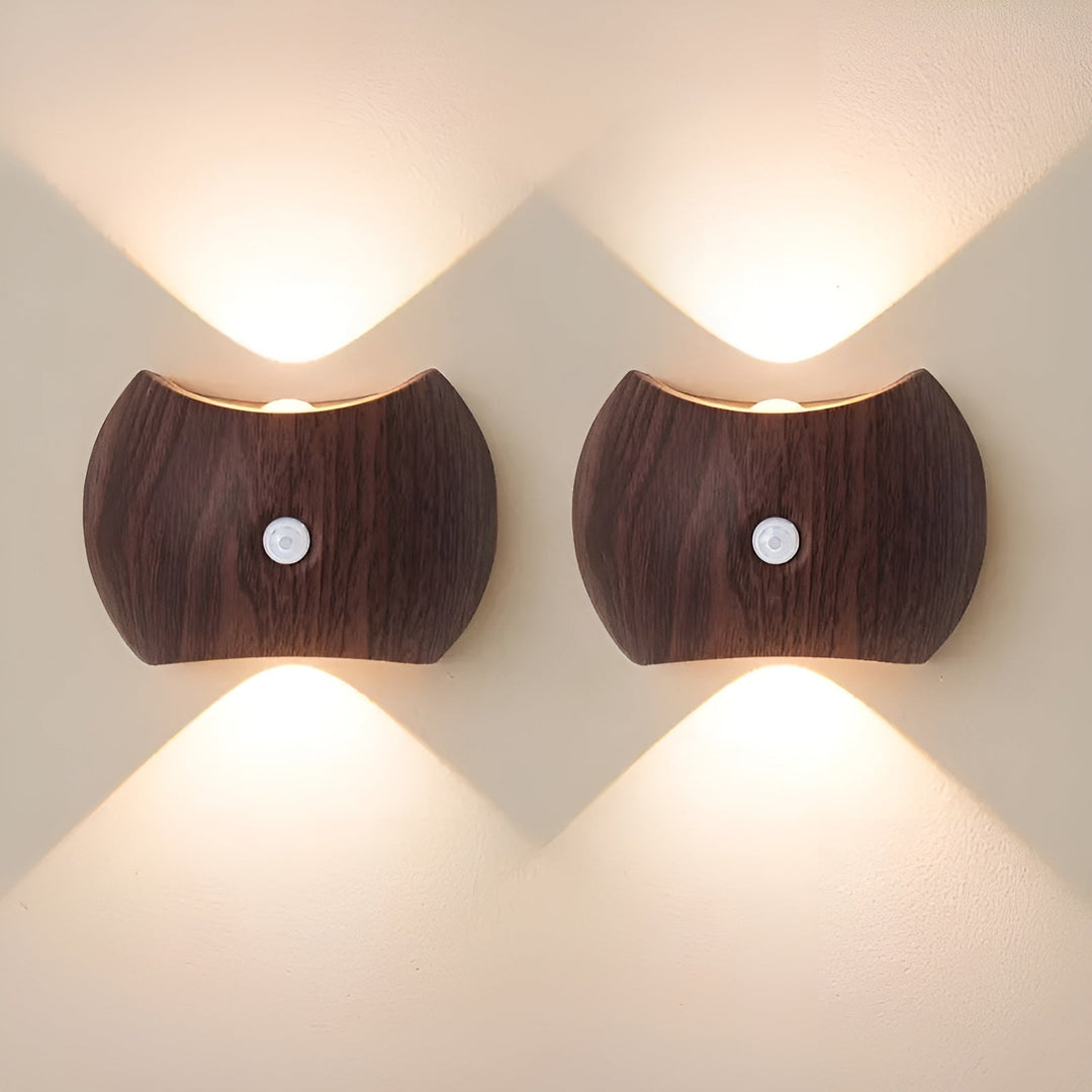 LED-vägglampa med rörelsesensor – uppladdningsbar &amp; smart | Ideal för sovrum &amp; hall