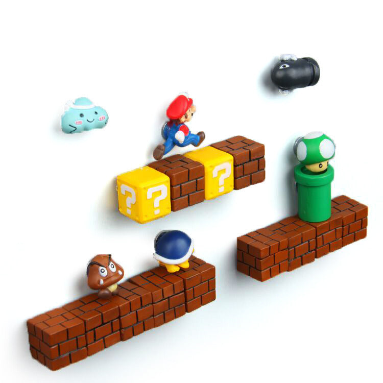 Super Mario Kylskåpsmagneter – För Glädjande Kök Dekoration