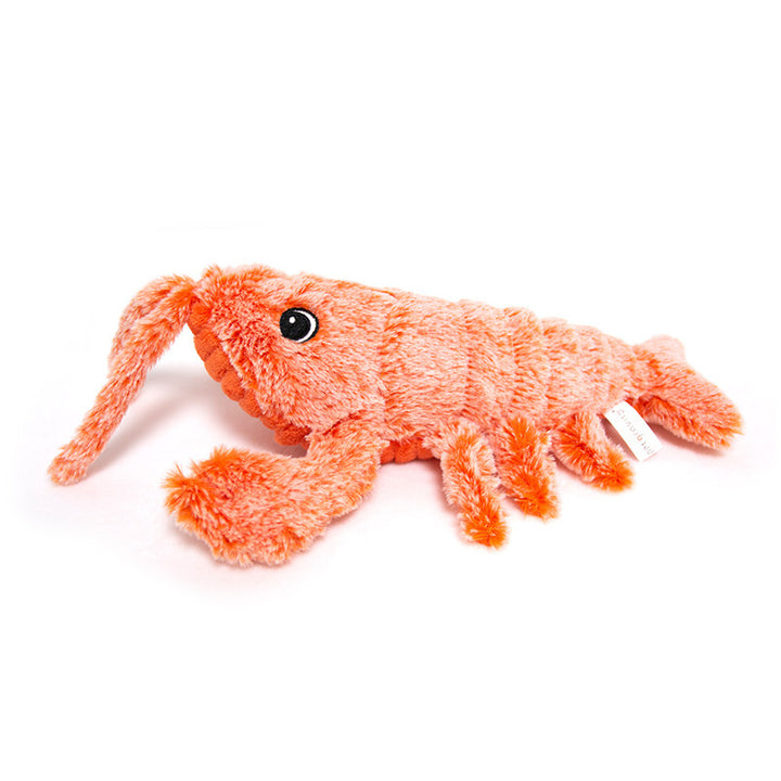 Orange plyschhummer kattleksak