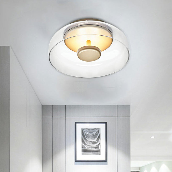 Elegant LED Glas Taklampa