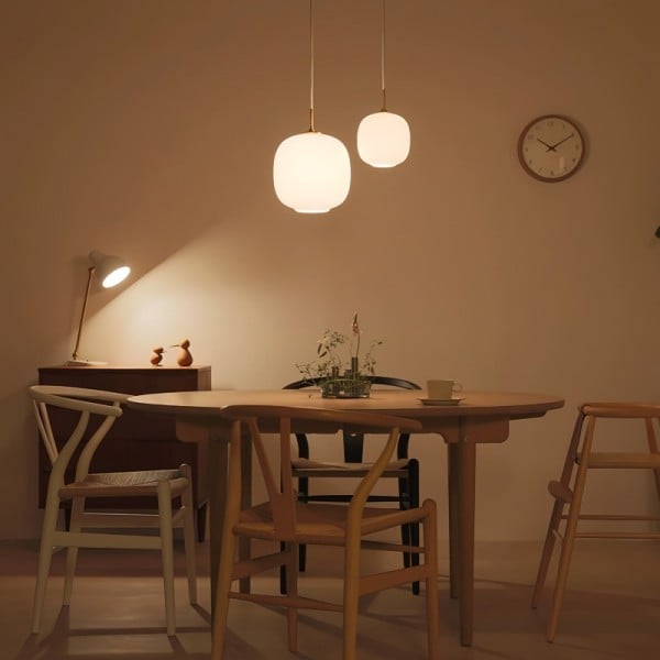 Pendellampa Opalglas Modern Taklampa