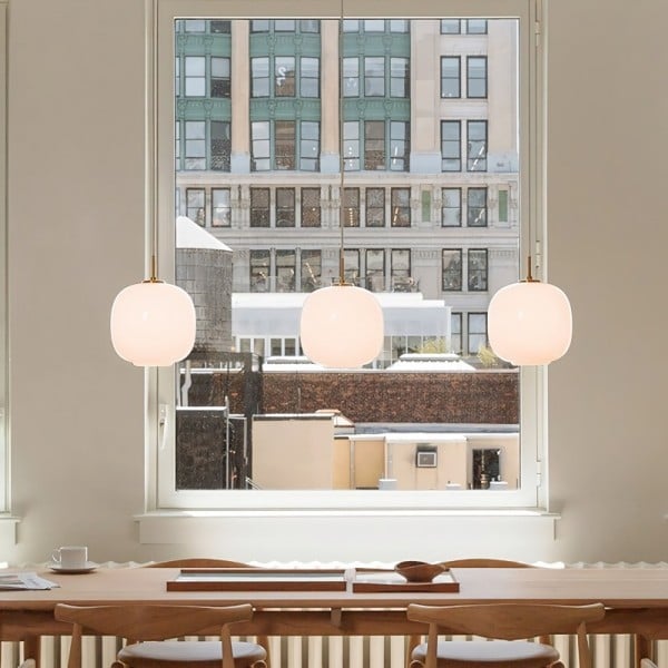 Pendellampa Opalglas Modern Taklampa