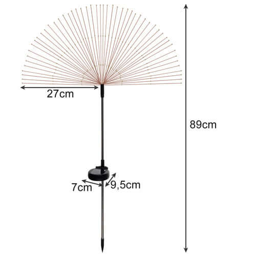 Solcellsdriven trädgårdslampa