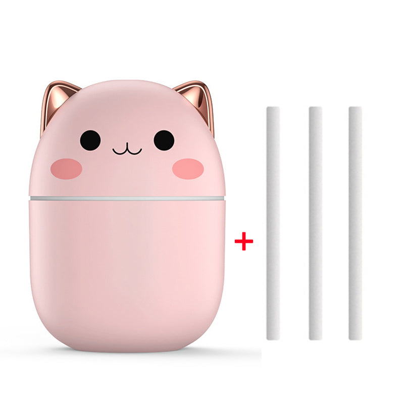 Luftfuktare katt ultratyst USB för sovrummet och bilen