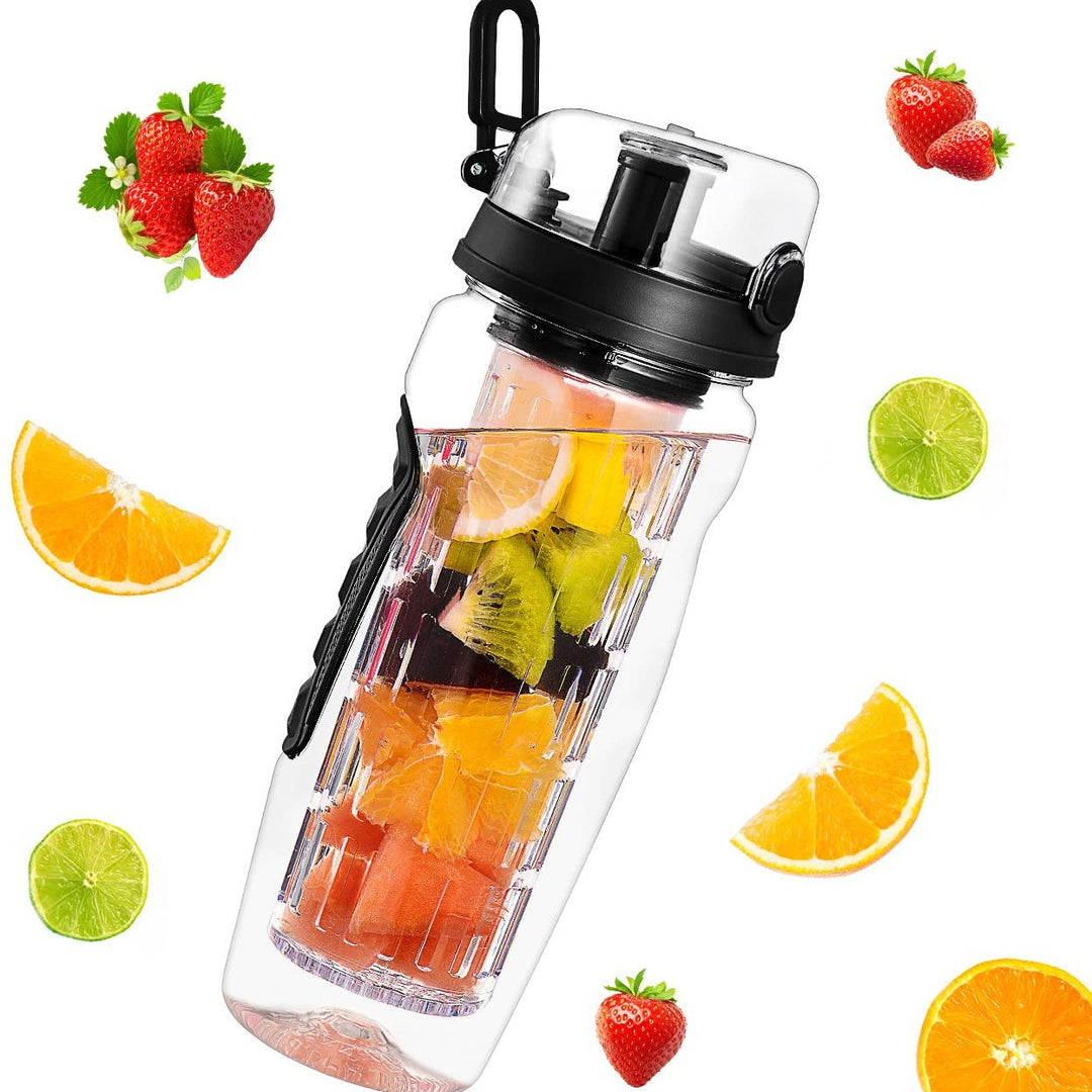 Vattenflaska med fruktinfuser, BPA-fri och läckagesäker