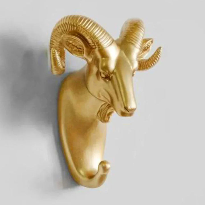 Lyxig Guld Djurmule Väggkrok för Nycklar
