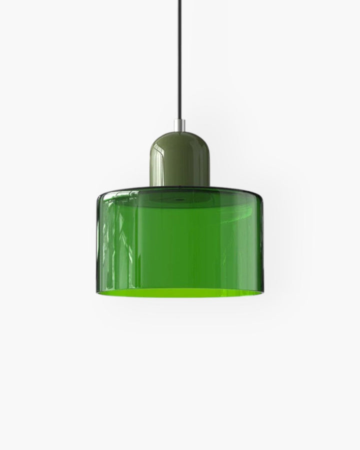 Formiva Pendel Lampa | Retro Modern Glas Skärm | Ambient E26 Belysning | Hårdkopplad Takarmatur