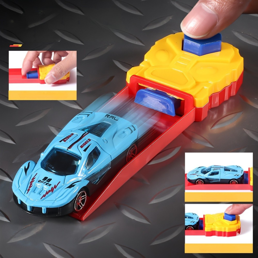 Leksaksbil Utlösare Set Manuell Racing Bana