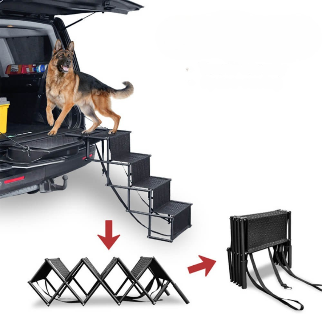 Hundsteg Fällbar Halkfri Bil Ramp Stegar