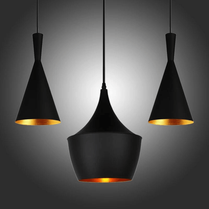 Industriell LED Hänglampa Svart