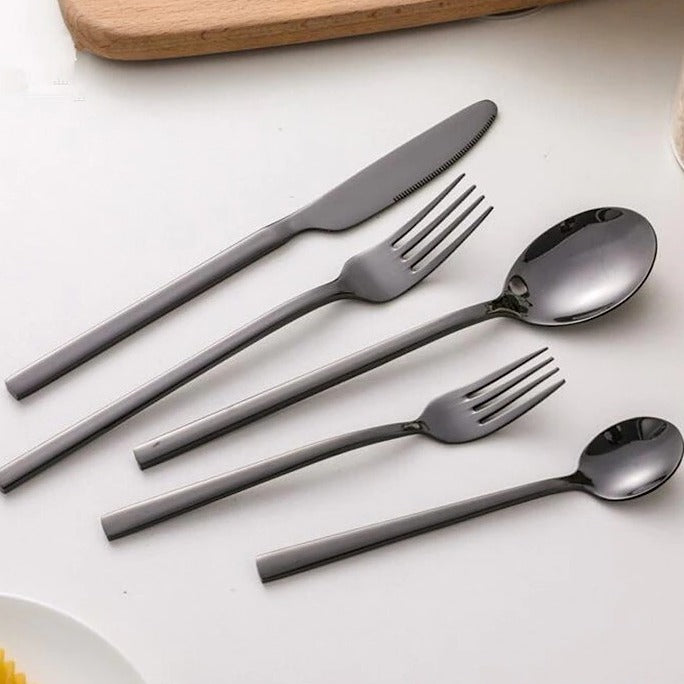 Bestickset Rostfritt Stål Modern Silver 30 delar