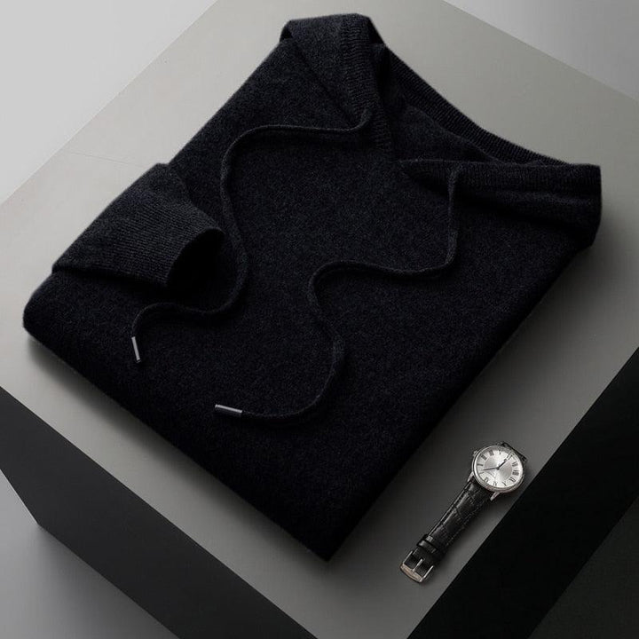Merinoull Hoodie för Män med Mjuk Finish