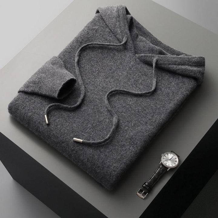 Merinoull Hoodie för Män med Mjuk Finish