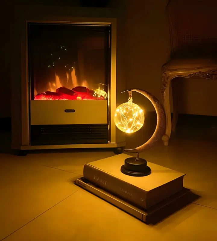 Bordslampa med varm månljusglöd
