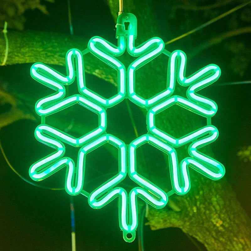 Juldekorationer LED Utomhus Snöflingor Ljus