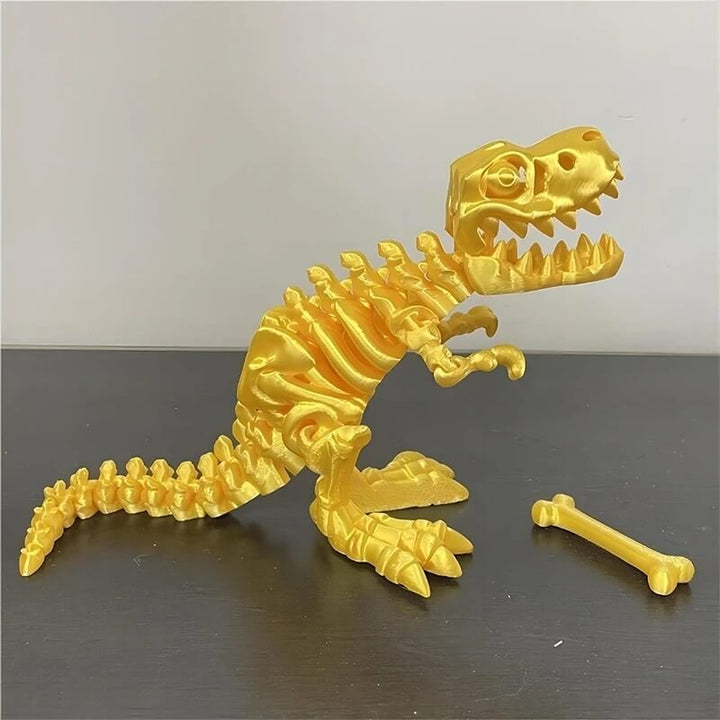 DinoFlex - Rörlig 3D-printad Dinosauriemodell för Lek och Dekor